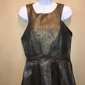 Fashion Union womans dress 8 gold sleeveless